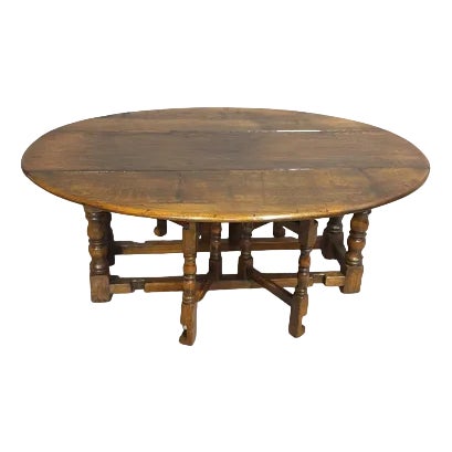 Oval Oak Coffee Table For Sale