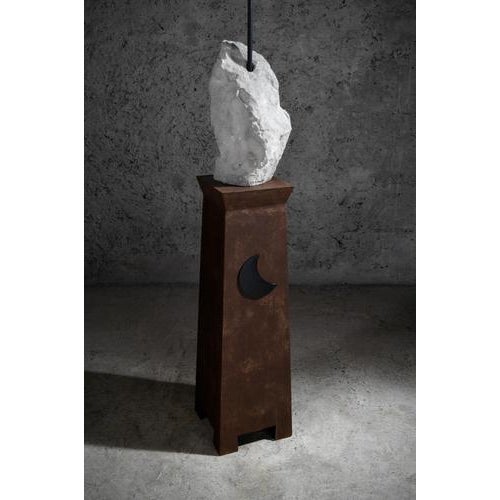 Contemporary Candleholder in Steel by Frederic Gaillard For Sale - Image 3 of 8