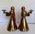 Brass Pair of Mid-Century Brass & Copper Angel Candleholders For Sale - Image 8 of 12