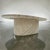 Brass Italian Tessellated Stone and Brass Inlay Oval Coffee Table For Sale - Image 8 of 13