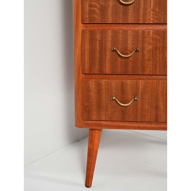 Scandinavian Mahogany Chest of Drawers, 1950s For Sale - Image 6 of 8