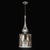 Modernist Hand-Blown Murano Mercury Glass Pendant Chandelier W/ Chrome Fittings For Sale - Image 9 of 16