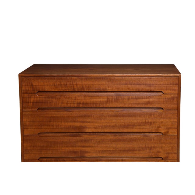 Mid 20th Century Mid 20th Century Arne Wahl Iversen Danish Modern Teak Six-Drawer Tall Dresser, Attributed For Sale - Image 5 of 11