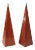 Pair of Mahogany Veneered Obelisks For Sale