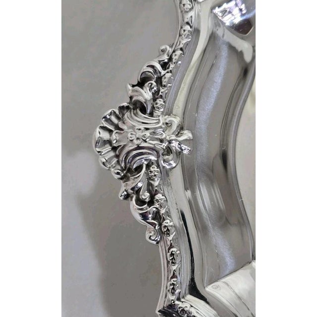 Mid-Century Sterling Silver Tray Salver from Adie Brothers, Birmingham, 1947 For Sale - Image 12 of 18