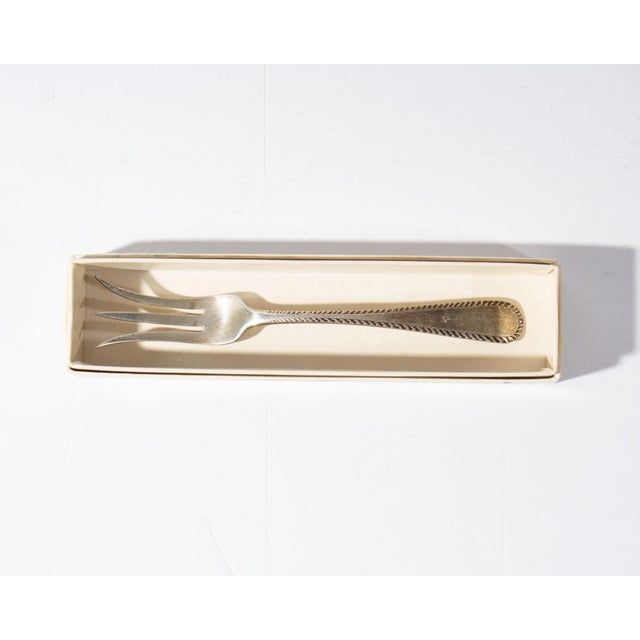 Georg Jensen Usa Sterling Silver Cocktail Fork For Sale In Indianapolis - Image 6 of 7