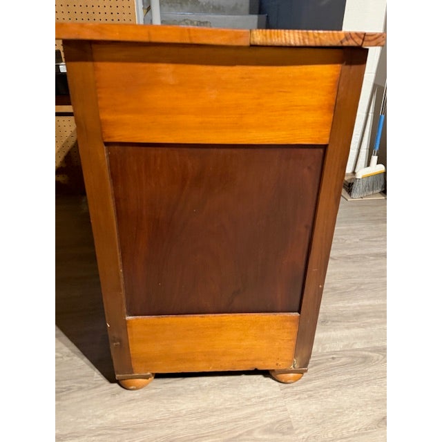 Arts & Crafts Antique Pine Three Drawer Dresser For Sale - Image 3 of 16