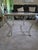 Vintage Hand Forged French Provincial Marble Top Coffee Table For Sale - Image 4 of 5