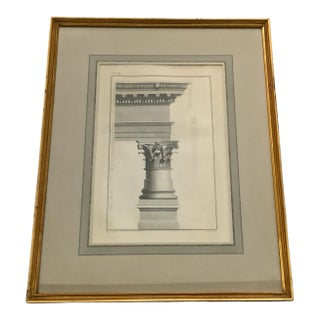 18th Century Copper Plate Engraving Ruins of Palmyra Grand Architectural Folio Plate VIII by P. Fourdrinier After Giovanni Battista Borra For Sale