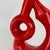 Vintage Red Glaze Ceramic Vase by Roberto Rigon for Bertoncello, 1970s For Sale - Image 6 of 11