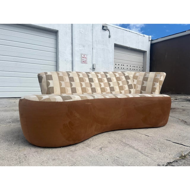 Weiman Style Modern Curved Serpentine Cloud Sofa For Sale - Image 13 of 13
