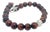 1990s David Yurman Tiger Eye Carved Ball Bracelet 8" 8 mm Sterling Silver Estate For Sale