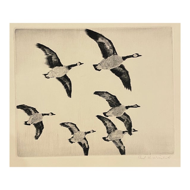 1940s Paul Winchell Canada Goose Etching For Sale