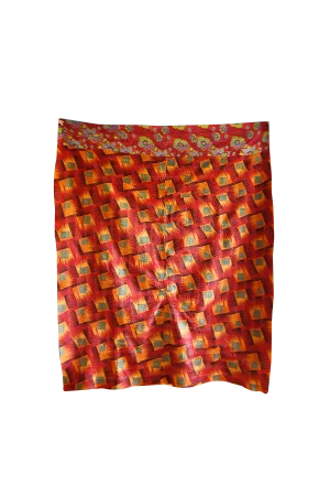 Antique Afghan Vintage Traditional Patchwork Cotton and Hand Quilted Fabric