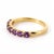 Amethyst Seven-Stone Band Ring This refined ring showcases a graceful row of round-cut amethyst gemstones, celebrated for...