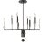 Ebony Elegance 8 Light Chandelier For Sale