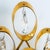 Metal Large Glass and Gold Brass Wall Lights attributed to Ernst Palme, 1970s, Set of 2 For Sale - Image 7 of 16