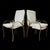Vintage Italian Gold Metal Dining Chairs, 1970s, Set of 4 For Sale - Image 10 of 10