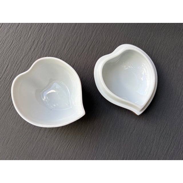 Vintage Herend Porcelain Heart Trinket Box For Sale - Image 12 of 17