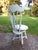 Antique Painted High Back Piano Stool W/ Nautical Glass Claw Feet For Sale - Image 9 of 18