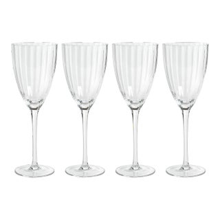Malden Optic White Wine Glasses - Clear, Set of 4 For Sale