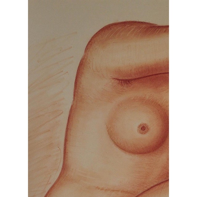 1930s Lucien Gibert, Her Flaming Locks of Auburn Hair, Nude, 1930s, Chalk on Paper For Sale - Image 5 of 18