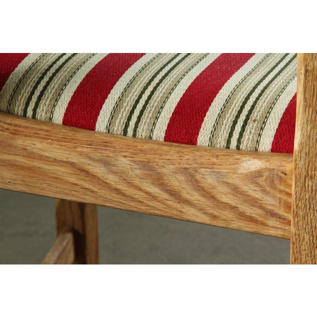 Brutalist Danish Oak Ladderback Dining Chairs in the style of Kjærnulf, 1960s, Set of 6 For Sale - Image 16 of 18