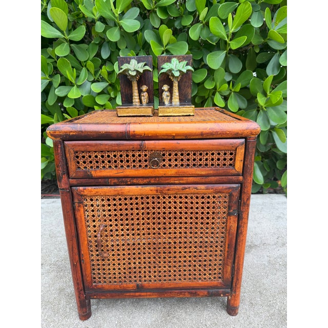 Brown Vintage Hand-Painted Monkey & Palm Tree Bookends, Pair For Sale - Image 8 of 12