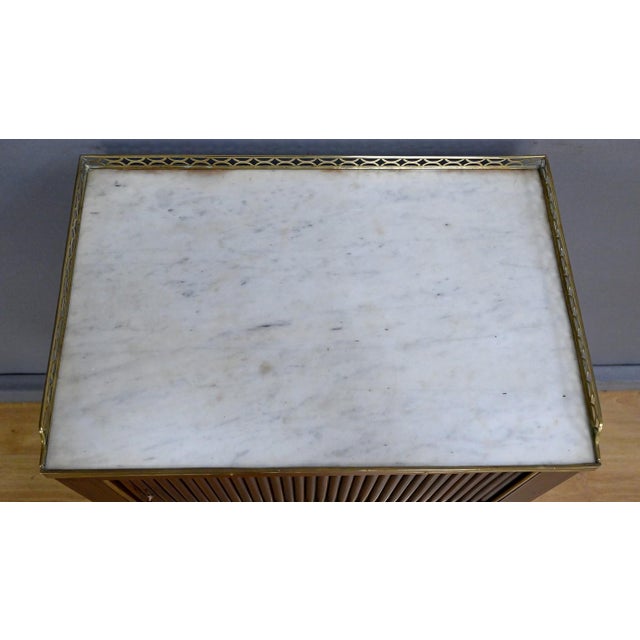 Mid-19th Century Louis XVI Mahogany Roll-Top Coffee Table For Sale - Image 4 of 16