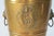 Hollywood Regency Vintage Brass Lion Head Umbrella Stand W/ Intricate Medallion For Sale - Image 3 of 13