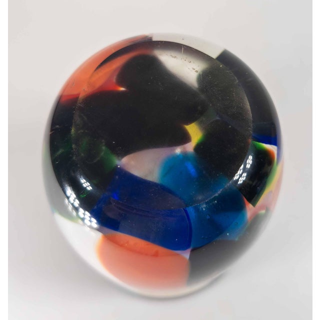 Mid-Century Modern Italian Murano Glass Colorful Patchwork Vase For Sale - Image 10 of 11