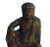 1990s Vintage Chinese Brown Black Golden Wood Kwan Yin Statue For Sale - Image 5 of 5