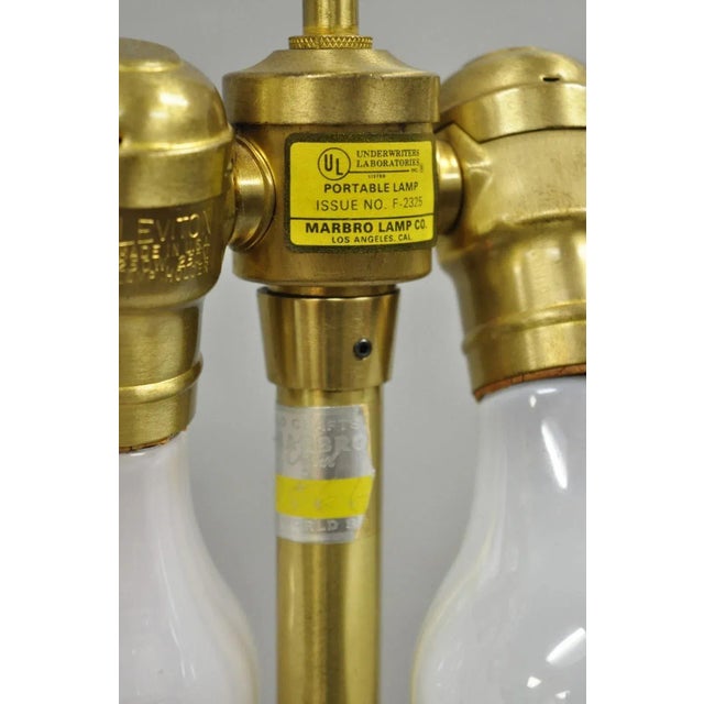 Pink Vintage Marbro Chinoiserie Salmon Coral Pink Porcelain Table Lamps - A Pair For Sale - Image 8 of 12