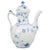 1950s Vintage Blue Fluted Plain Porcelain Coffee Pot from Royal Copenhagen, 1958 For Sale - Image 5 of 5