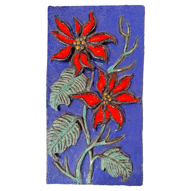 1960s Vintage Ceramic Wall Plaque from Ruscha Keramik, 1970s For Sale - Image 5 of 5