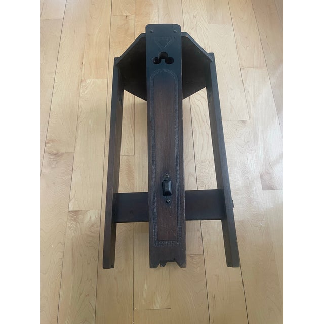 Arts and Crafts Side Table/ Stand For Sale In New York - Image 6 of 12