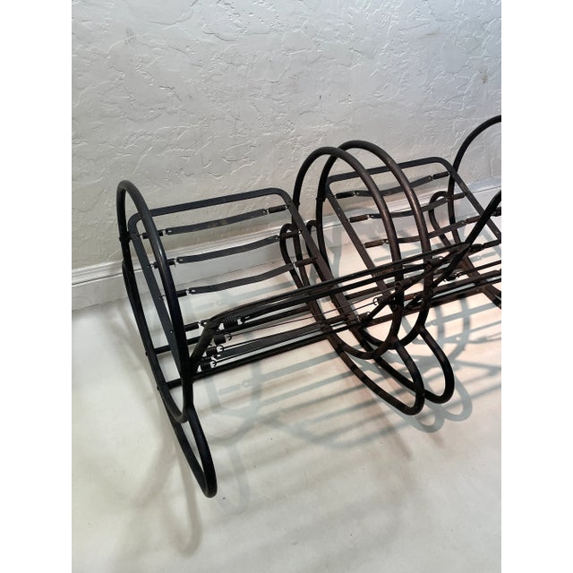 1930s American Art Deco Streamlined Tubular Steel “Hoop” Rocking Chair- Set of 2 For Sale In San Francisco - Image 6 of 8