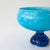 Vintage Portuguese Blue Glass Bowl with Foot, 1960s For Sale - Image 6 of 11