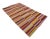 Contemporary 1960s Vintage Colorful Striped Turkish Kilim Rug- 5′1″ × 8′6″ For Sale - Image 3 of 6