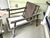 1950s Ficks Reed Rattan Campaign Style Far Horizons Lounge Chair & Ottoman by John Wisner For Sale - Image 9 of 12