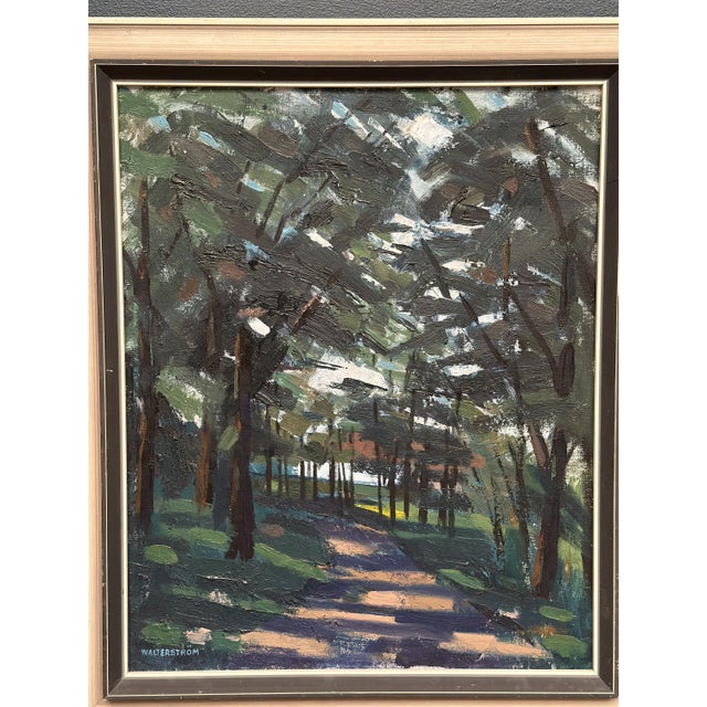 Ingvar Walterström, Forest Road III, 1960s, Oil on Canvas, Framed For Sale - Image 14 of 18