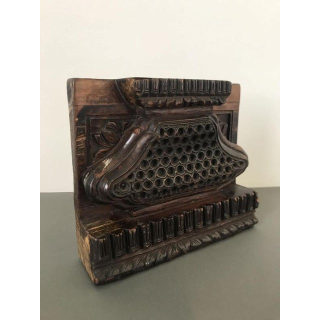 Mid-18th Century Wood Hand-Carved Architectural Sculpture, China, 1770 For Sale - Image 17 of 18