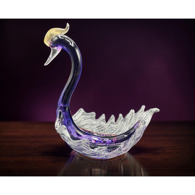 Mid-Century Modern Murano Glass Swan by Archimede Seguso, 1950s For Sale - Image 3 of 13
