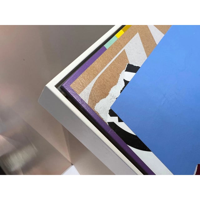 Blue William Finlayson Jr.Original Abstract Mixed Media Painting “Toot Sweet”, 2011 For Sale - Image 8 of 12