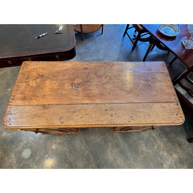 18th Century French Walnut Kneehole Desk For Sale - Image 9 of 14