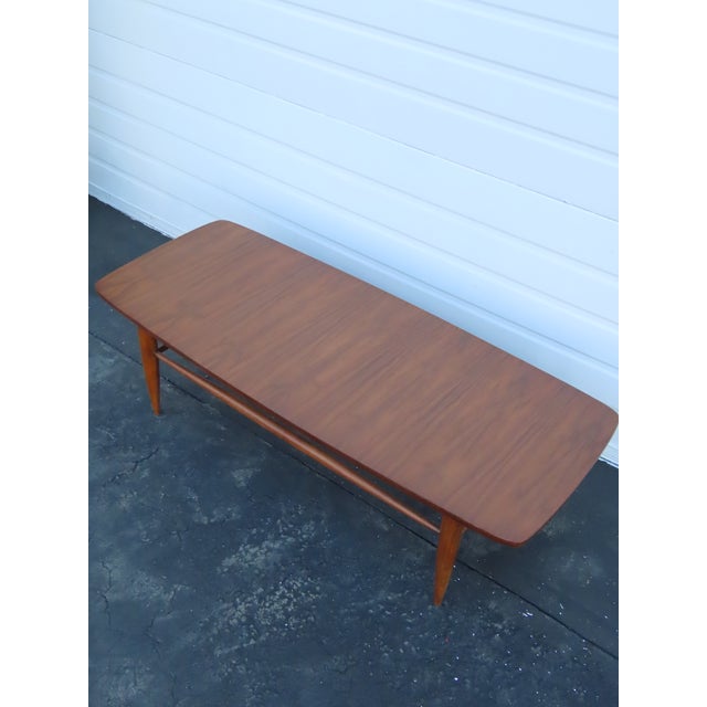 Mid Century Modern Long Low Coffee Table 6402 For Sale - Image 9 of 12