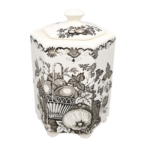 Vintage MCM Mason's Ironstone Floral Lidded Ginger Jar