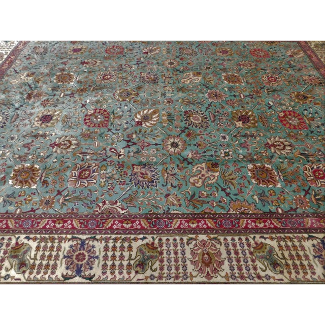 1960s Hand Made Vintage Persian Rug 10'x 13' For Sale - Image 4 of 13