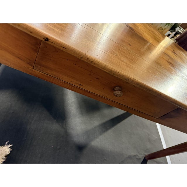 Farmhouse Table in Cherry For Sale - Image 3 of 8