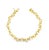 Metal Mid 20th Century Chanel 18k Yellow Gold Bracelet Iconic C Logo Links 7" For Sale - Image 7 of 10